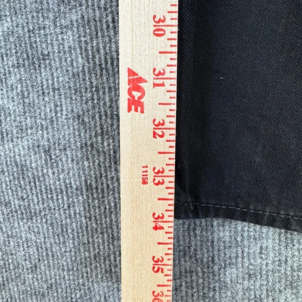 True Religion Mens Black Straight Leg Denim Jeans Size 33 RN112790 CA57414